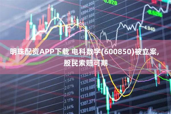 明珠配资APP下载 电科数字(600850)被立案, 股民索赔可期
