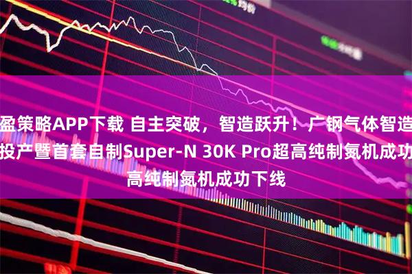 盈策略APP下载 自主突破，智造跃升！广钢气体智造基地投产暨首套自制Super-N 30K Pro超高纯制氮机成功下线